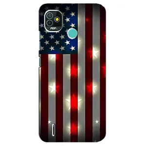 Чехол Флаг USA для TECNO Pop 5 (BD2p) (Флаг США 2)