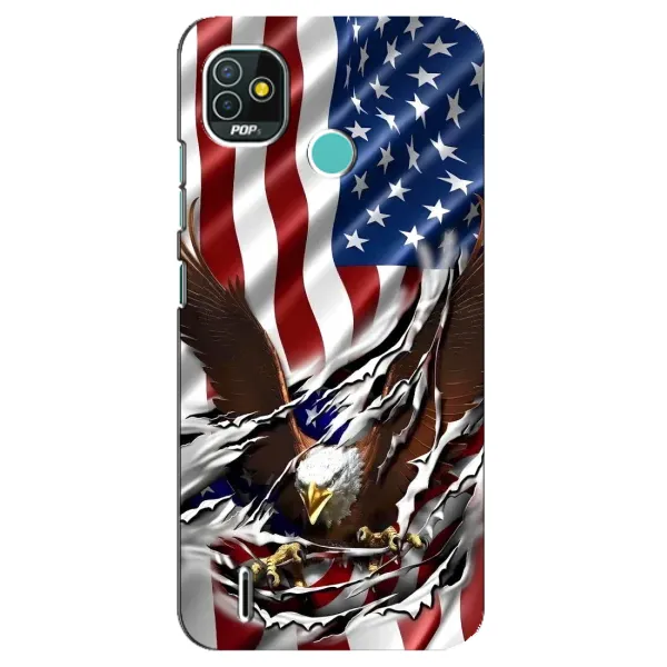 Чохол з малюнком «Прапор USA» для TECNO Pop 5 (BD2p) Чохол з малюнком «Прапор USA» для TECNO Pop 5 (BD2p)