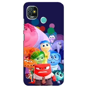 Чехол Головоломка для TECNO Pop 5 (BD2p) - (AlphaPrint) (Герои головоломки)