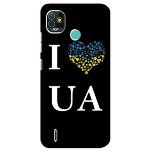 Силиконовый Чехол на TECNO Pop 5 (BD2p) (Я-Украина) (I Love UA)