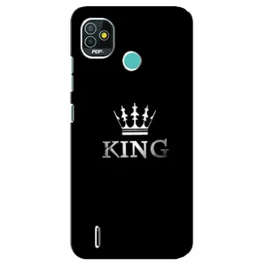 Чехол (Корона на чёрном фоне) для Техно Поп 5 (KING)