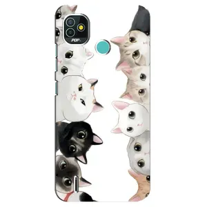 Силиконовый чехол с котиком для TECNO Pop 5 (BD2p) (Коты)