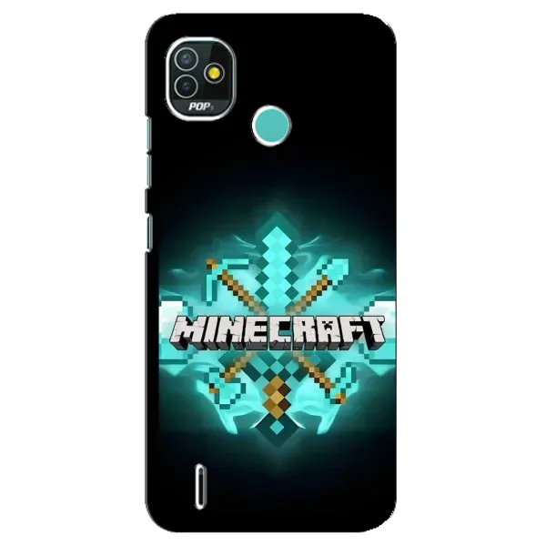 Чехол с рисунком «MineCraft 2» для TECNO Pop 5 (BD2p)