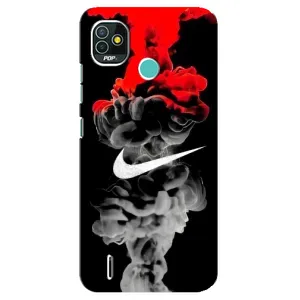 Силіконовый Чохол на TECNO Pop 5 (BD2p) з картинкою НАЙК (Nike дим)