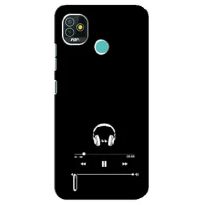 Чохол з картинками на чорному фоні для TECNO Pop 5 (BD2p) (Плеєр)