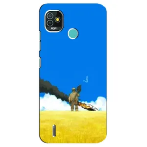 Чехлы на военную тематику для TECNO Pop 5 (BD2p) (Попадание)