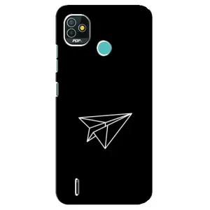 Чохол з картинками на чорному фоні для TECNO Pop 5 (BD2p) (Літак)