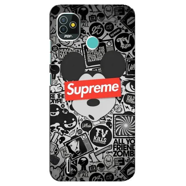 Чехол с рисунком «Supreme Маус» для TECNO Pop 5 (BD2p) Чехол с рисунком «Supreme Маус» для TECNO Pop 5 (BD2p)
