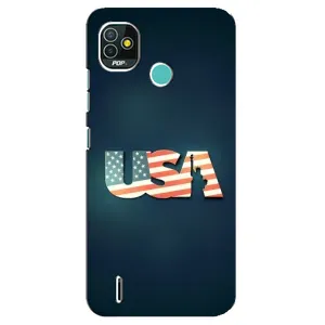 Чехол Флаг USA для TECNO Pop 5 (BD2p) (USA)