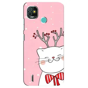 Чехол на тематику: Коты для TECNO Pop 5 (BD2p) (Зимний кот)