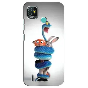 Силиконовый чехол с принтом Зоотрополіс для TECNO Pop 5 (BD2p) (Змея Зоо)