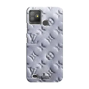 Текстурный Чехол Louis Vuitton для Техно Поп 5 ГО (Белый ЛВ)