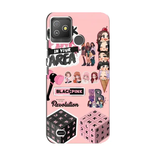 Чехол с рисунком «BLACK PINK коллаж» для TECNO Pop 5 GO Чехол с рисунком «BLACK PINK коллаж» для TECNO Pop 5 GO
