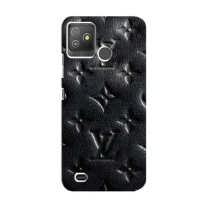 Текстурный Чехол Louis Vuitton для Техно Поп 5 ГО (Черный ЛВ)