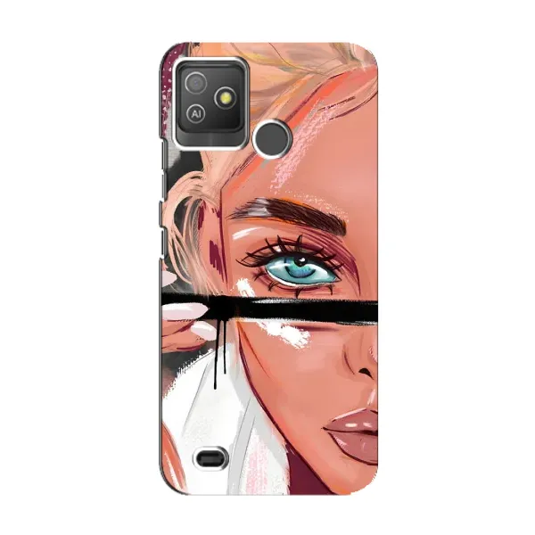 Чехол с рисунком «Девушка и ресницы» для TECNO Pop 5 GO Чехол с рисунком «Девушка и ресницы» для TECNO Pop 5 GO