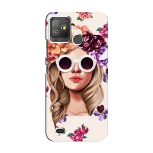 Чохол з картинкою Модні Дівчата Tecno Pop 5 GO (Дівчина в окулярах)