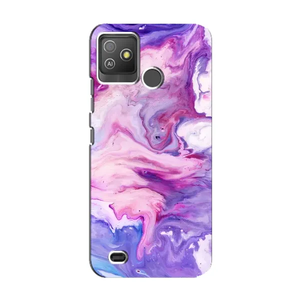 Чехол с рисунком «Фиолетовый мрамор» для TECNO Pop 5 GO Чехол с рисунком «Фиолетовый мрамор» для TECNO Pop 5 GO