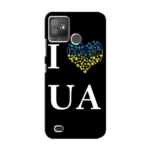 Чехол с рисунком «I Love UA» для TECNO Pop 5 GO Чехол с рисунком «I Love UA» для TECNO Pop 5 GO
