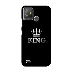 Чехол (Корона на чёрном фоне) для Техно Поп 5 ГО (KING)