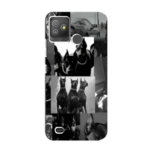 Чохол ДОБЕРМАН для Tecno Pop 5 GO (Колаж Доберман)
