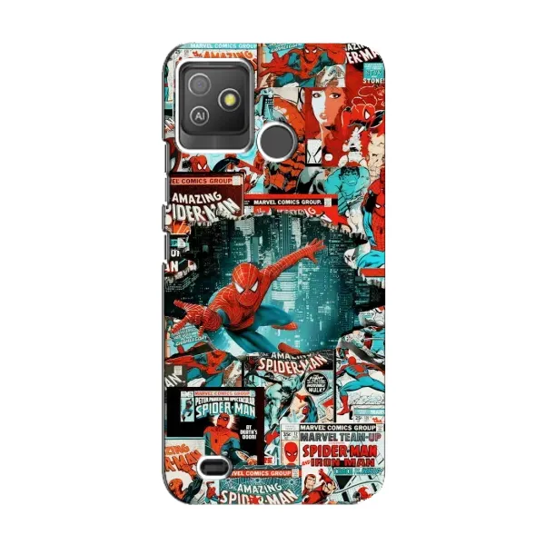 Чехол с рисунком «Комиксы Человек Паук» для TECNO Pop 5 GO Чехол с рисунком «Комиксы Человек Паук» для TECNO Pop 5 GO