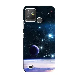 Чехол (ТПУ) с планетами на Tecno Pop 5 GO (Космический вид)