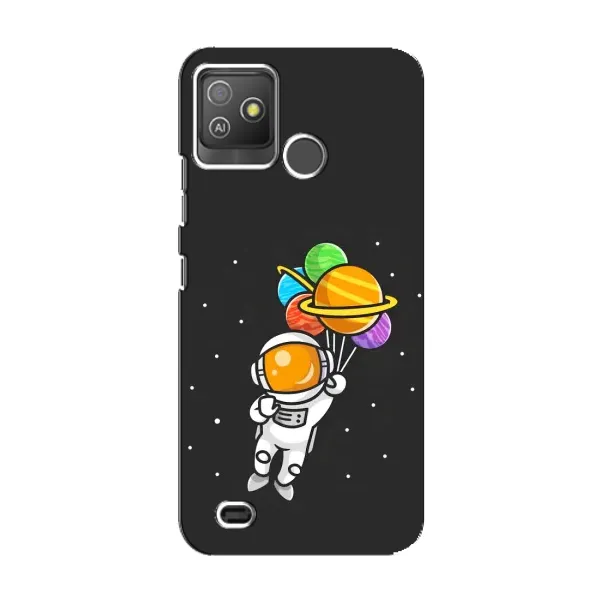 Чехол с рисунком «Космонавт с шариками» для TECNO Pop 5 GO Чехол с рисунком «Космонавт с шариками» для TECNO Pop 5 GO