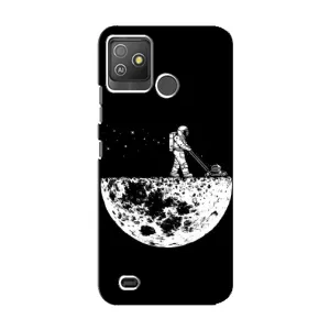 Силіконовый Чохол з принтом "Космонавти" на Tecno Pop 5 GO (Космонавт)