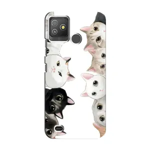 Силіконовий чохол з котиком для Tecno Pop 5 GO (Коти)