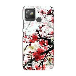 Чехол с принтом САКУРЫ на Tecno Pop 5 GO (Красивая Сакура)