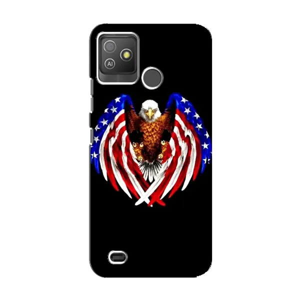 Чехол с рисунком «Крылья США» для TECNO Pop 5 GO