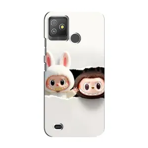 Чехол с принтом Лабубу для Tecno Pop 5 GO (Фигурки Labubu)