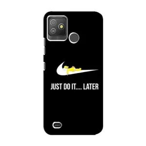 Силиконовый Чехол на Tecno Pop 5 GO с картинкой Nike (Later)
