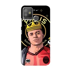 Чохол (TPU) з Футболістом на Tecno Pop 5 GO (Mbappe King)