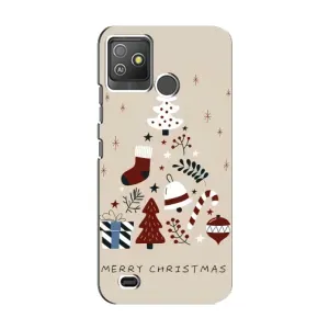 Чехол Санта Клаус для Tecno Pop 5 GO (Merry Christmas)