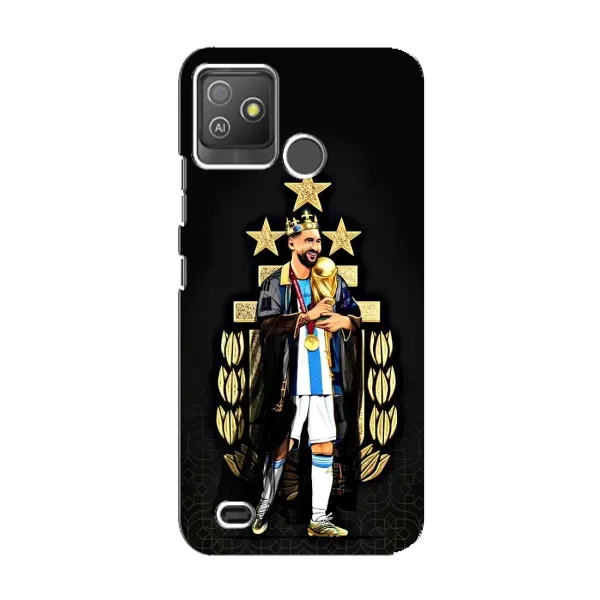 Чехол с рисунком «Месси король» для TECNO Pop 5 GO Чехол с рисунком «Месси король» для TECNO Pop 5 GO