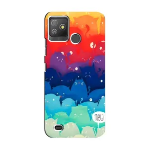 Силіконовий чохол з котиком для Tecno Pop 5 GO (Mew)
