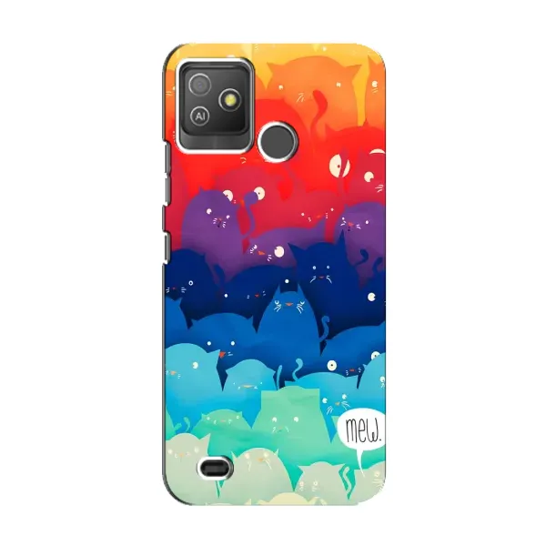 Чехол с рисунком «Mew» для TECNO Pop 5 GO