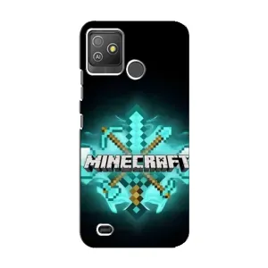 Чехол майнкрафт для Tecno Pop 5 GO (MineCraft 2)