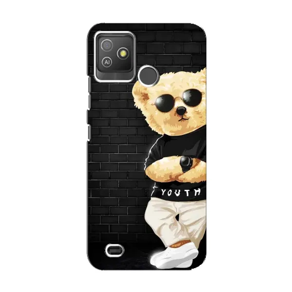 Чехол с рисунком «Мишка в очках» для TECNO Pop 5 GO Чехол с рисунком «Мишка в очках» для TECNO Pop 5 GO