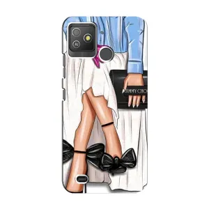 Силіконовый Чохол на Tecno Pop 5 GO з картинкой Модных девушек (Мода)
