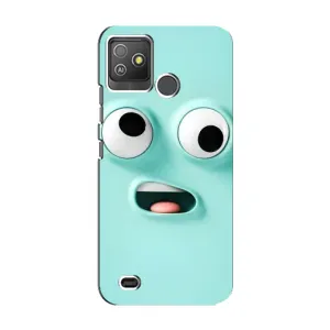 Силиконовые Чехлы (смешные стикеры) для Tecno Pop 5 GO (Забавное мятное лицо)