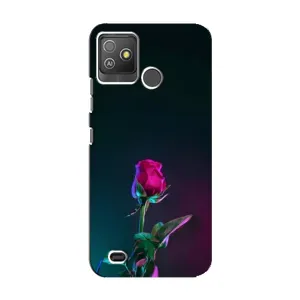 Чехлы с принтом Розочки для Tecno Pop 5 GO (Ночная роза)