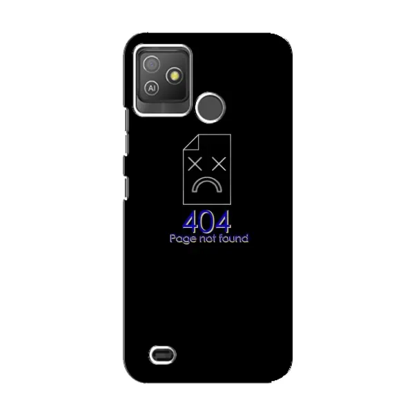 Чехол с рисунком «Ошибка 404» для TECNO Pop 5 GO Чехол с рисунком «Ошибка 404» для TECNO Pop 5 GO