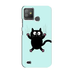 Силіконовий чохол з котиком для Tecno Pop 5 GO (Падаючий кіт)