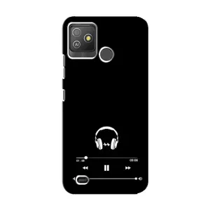 Чохол з картинками на чорному фоні для Tecno Pop 5 GO (Плеєр)