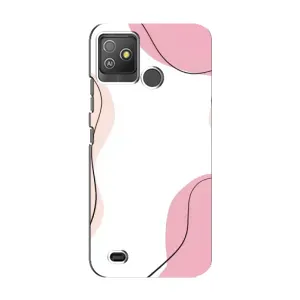 Чехол цветочный дизайн для Tecno Pop 5 GO (Розовый фон)