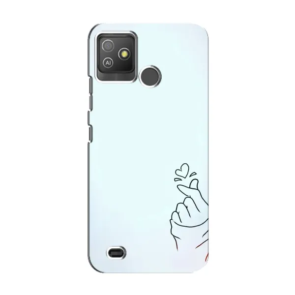 Чехол с рисунком «Сердце на голубом» для TECNO Pop 5 GO