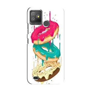 Чехол с изображением вкусной еды для Tecno Pop 5 GO (Сочные пончики)