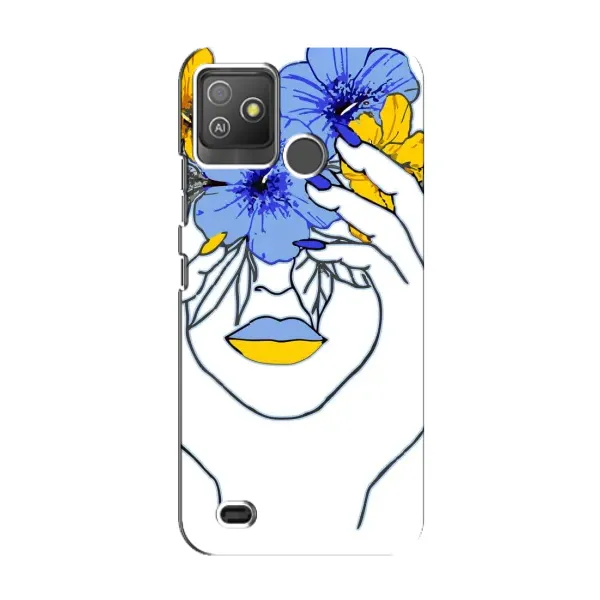 Чехол с рисунком «Украинка на всю голову» для TECNO Pop 5 GO Чехол с рисунком «Украинка на всю голову» для TECNO Pop 5 GO